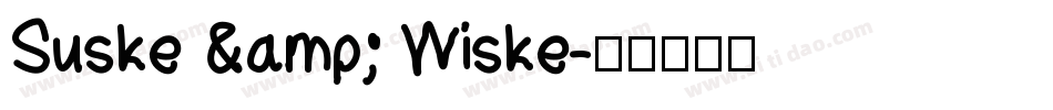 Suske & Wiske字体转换
